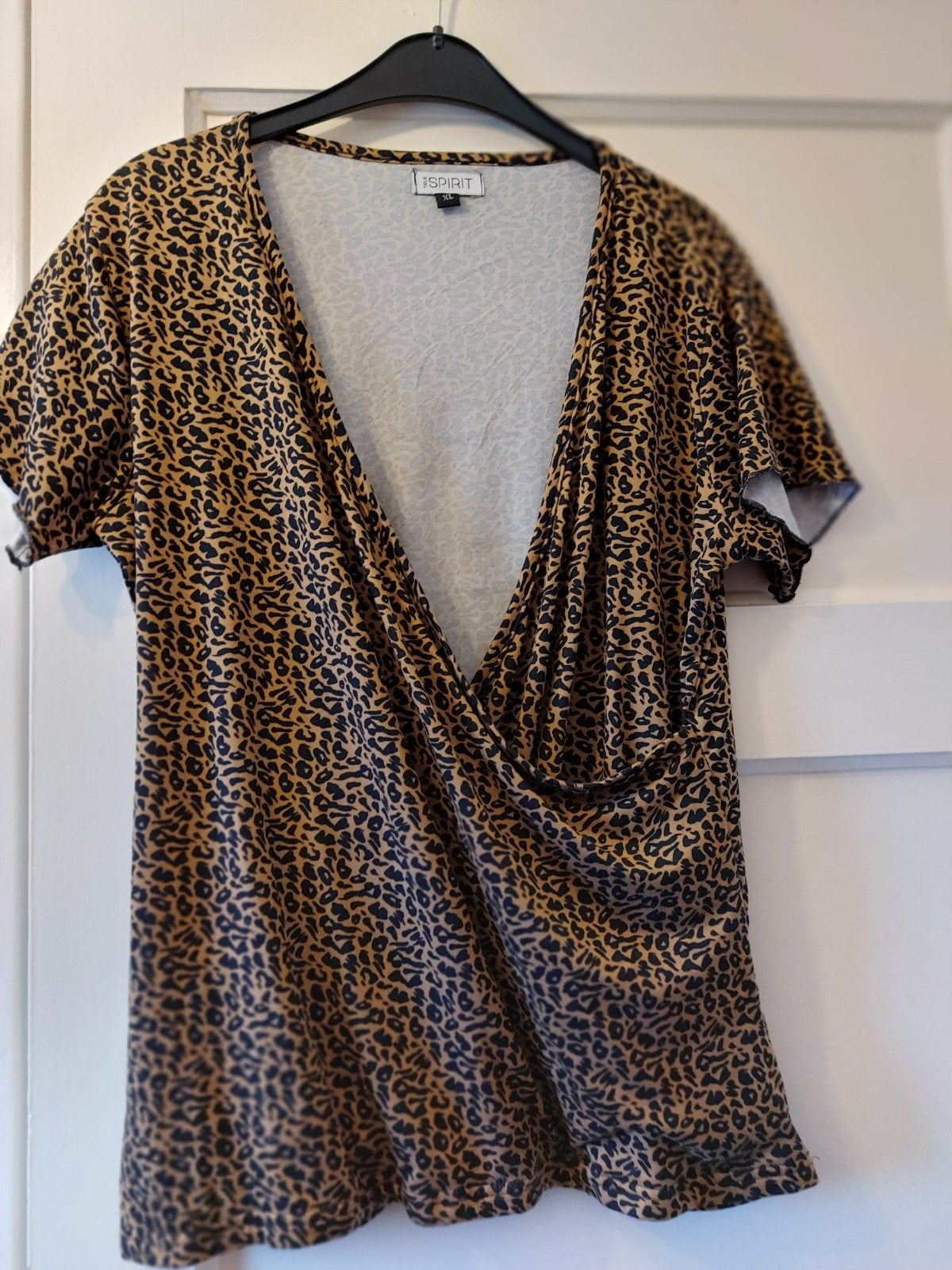 True Spirit Panterprint Top - Maat XL, Kleding | Dames, Meerkleurig, Maat 46/48 (XL) of groter, Ophalen of Verzenden, Korte mouw