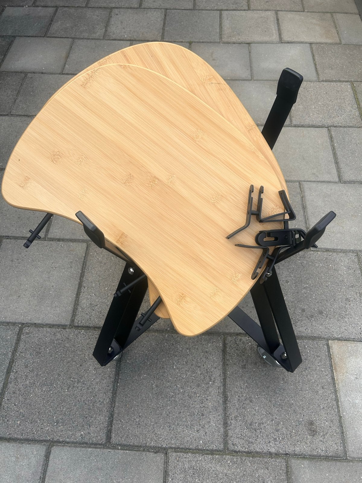 Onderstel voor Kamado XL met zijtafels en wielen, Tuin en Terras, Tuintafels, Gebruikt, Rechthoekig, Metaal, Ophalen