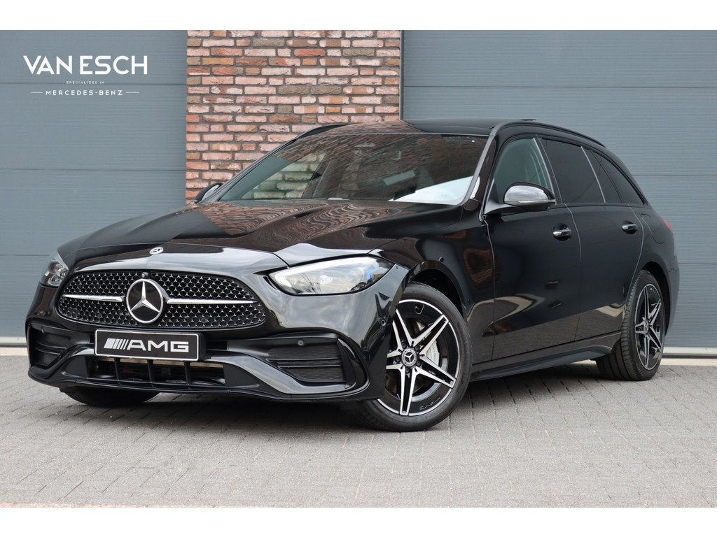 Mercedes-Benz C-Klasse Estate 300 e AMG Line Premium+ | Pano, Auto's, Achterwielaandrijving, Gebruikt, 4 cilinders, Automatische klimaatregeling