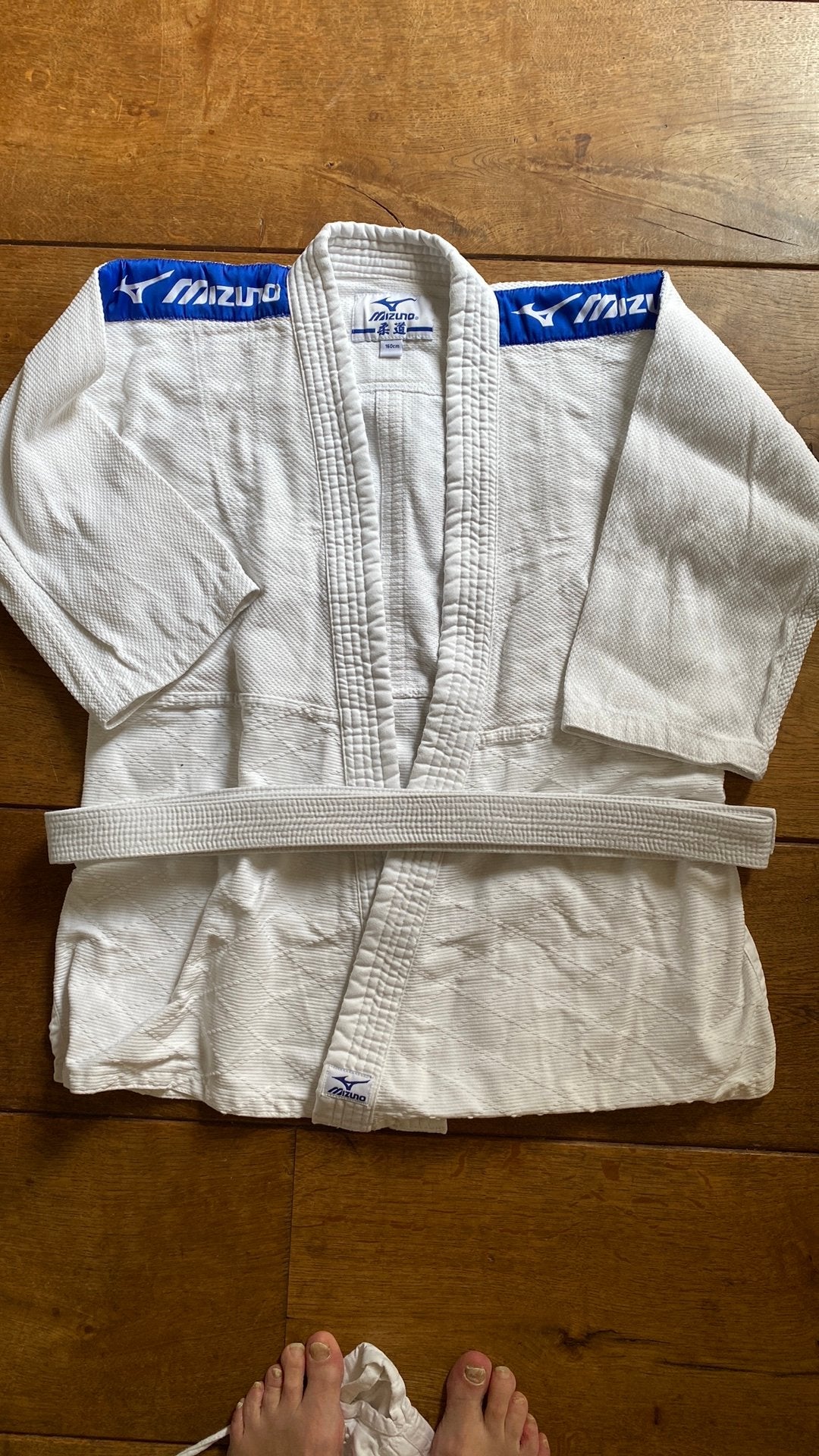 Judopak maat 160, Maat XS of kleiner, Vechtsportpak, Zo goed als nieuw, Niet ingevuld