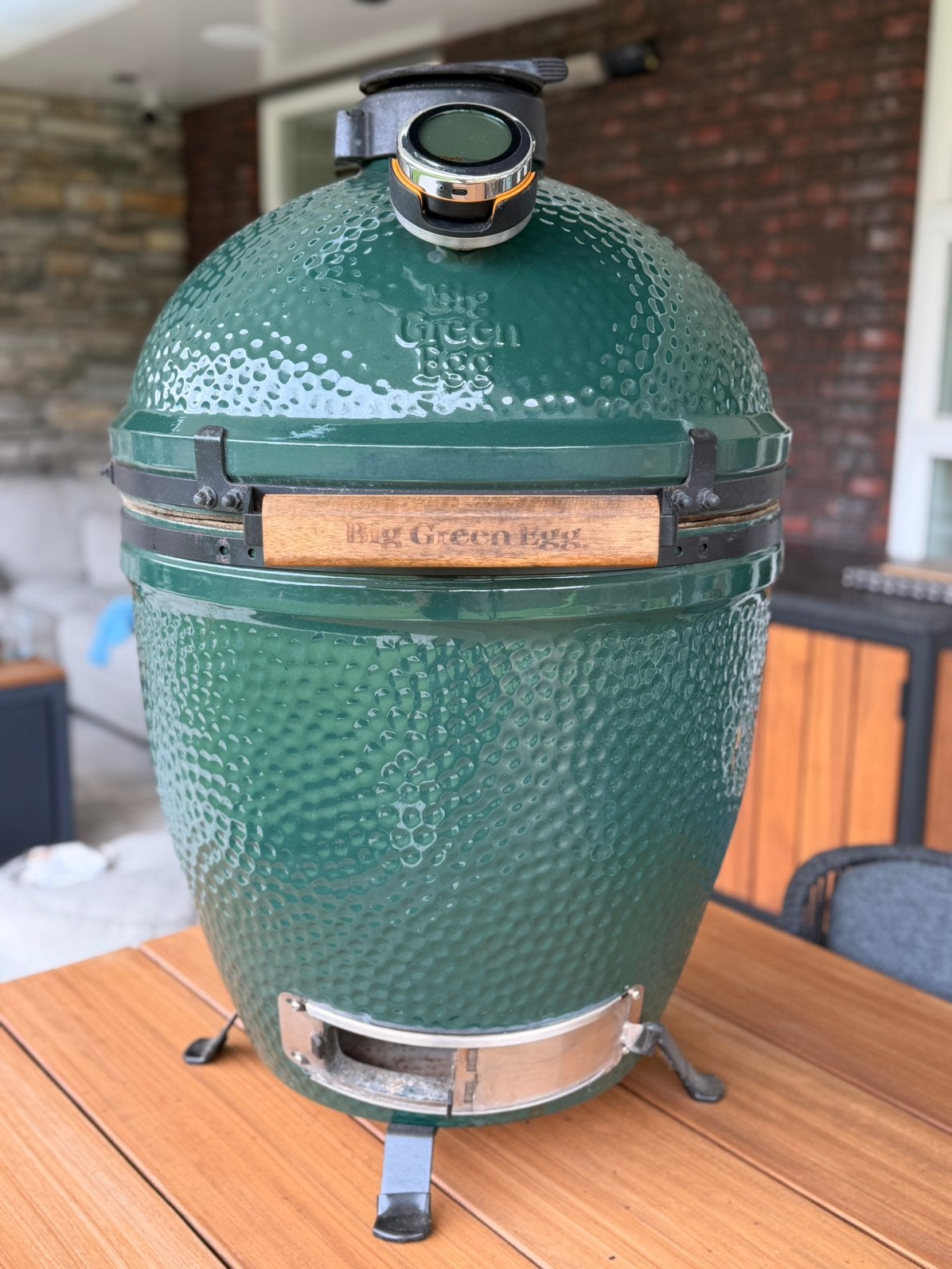 Big Green Egg Large + nieuwe Firebox + WiFi thermometer, Ophalen of Verzenden, Nieuw