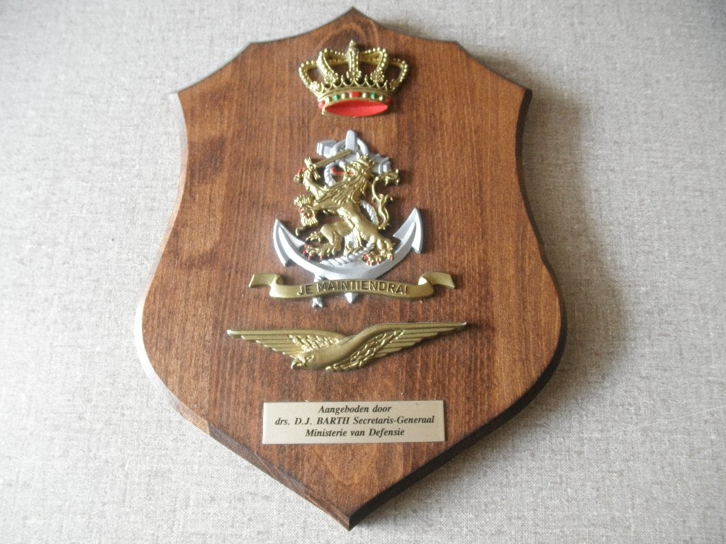 Schild van Secretaris-Generaal Min v Defensie, Ophalen of Verzenden, Landmacht, Nederland, Overige typen