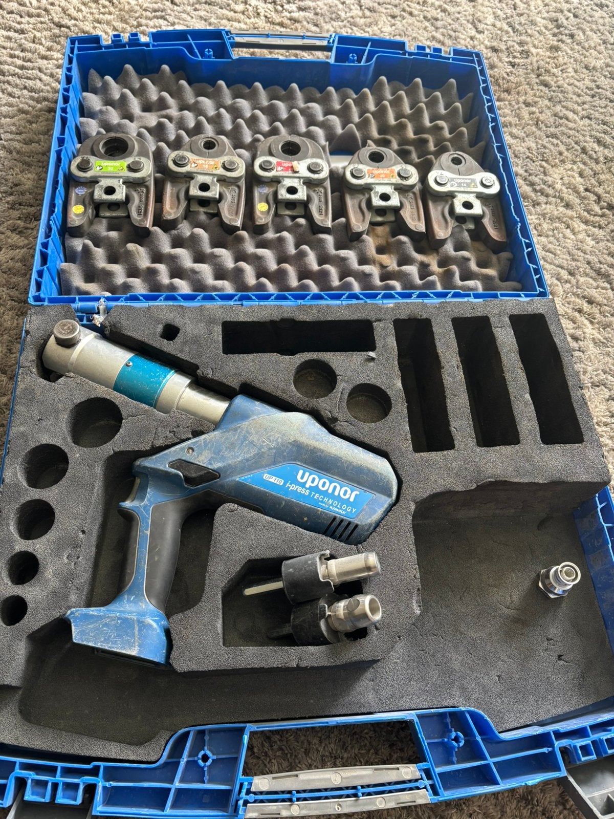 Uponor  up 110 18 volt perstang, Ophalen, Gebruikt