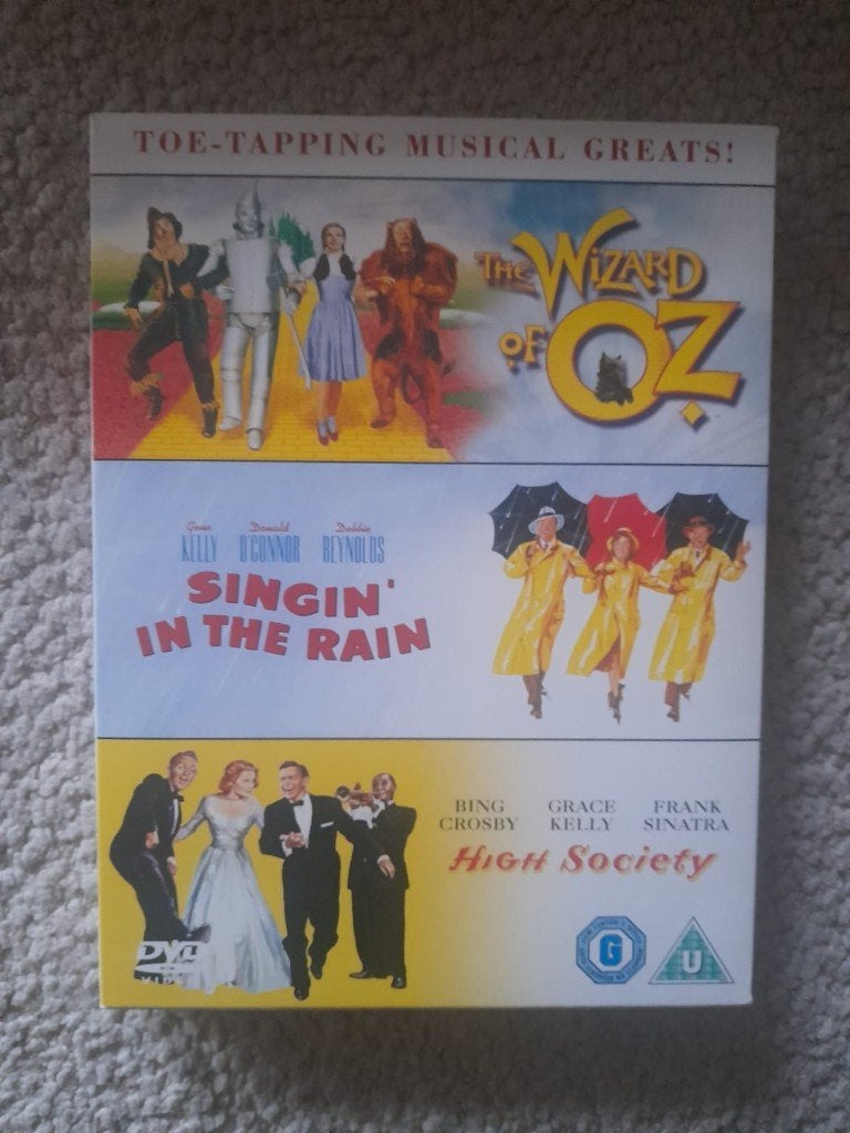 3-dvdbox The wizzard of Oz-Singin' in the rain -High society, Cd's en Dvd's, Dvd's | Klassiekers, Alle leeftijden, Nederlands