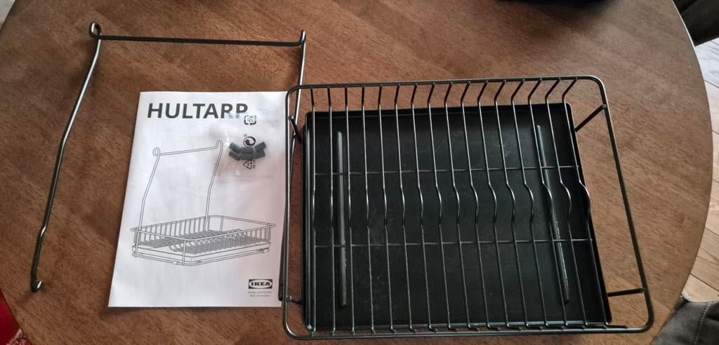 Afdruiprek HULTARP IKEA, zwart, Ophalen, Gebruikt, Bordenrek, IKEA