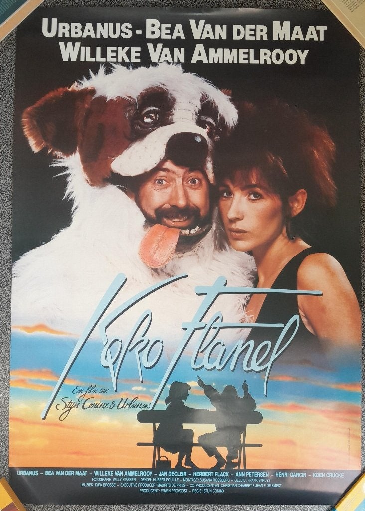 Grote film poster Urbanus Koko Flanel, Ophalen, Rechthoekig Staand, Deurposter of groter, Zo goed als nieuw