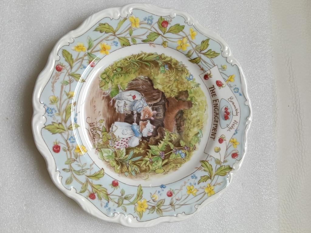 Brambly Hedge, Royal Doulton, The Engagement ontbijtbordje, Antiek en Kunst, Ophalen of Verzenden