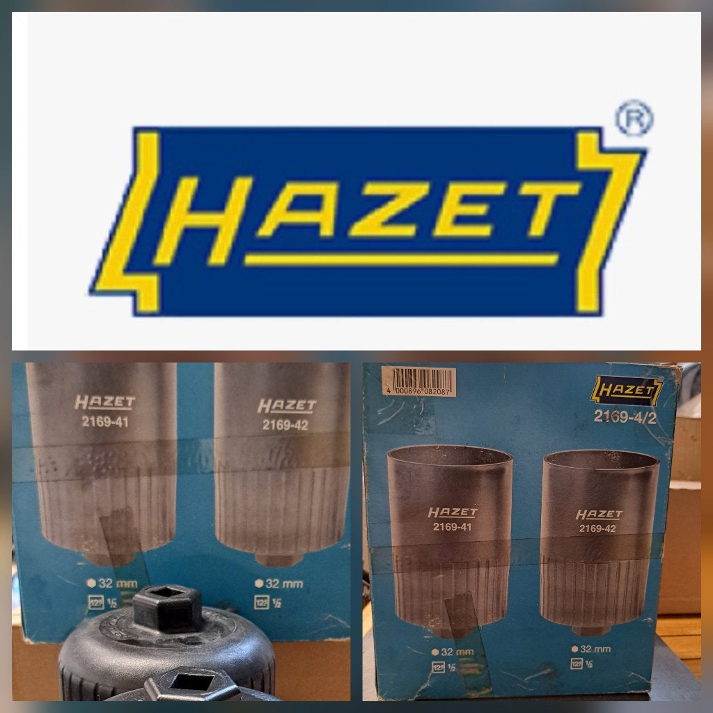 Hazet 2169 41 & 42 Oliefilter sleutel set, Verzenden, Nieuw