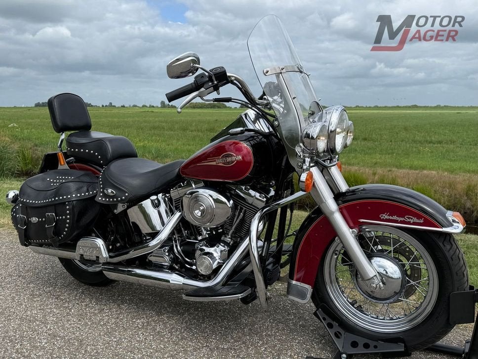 Harley Davidson FLSTC Heritage Softail Classic - Origineel, 2 cilinders, HARLEY-DAVIDSON, Info@motorjager.nl, Motorrijbewijs A