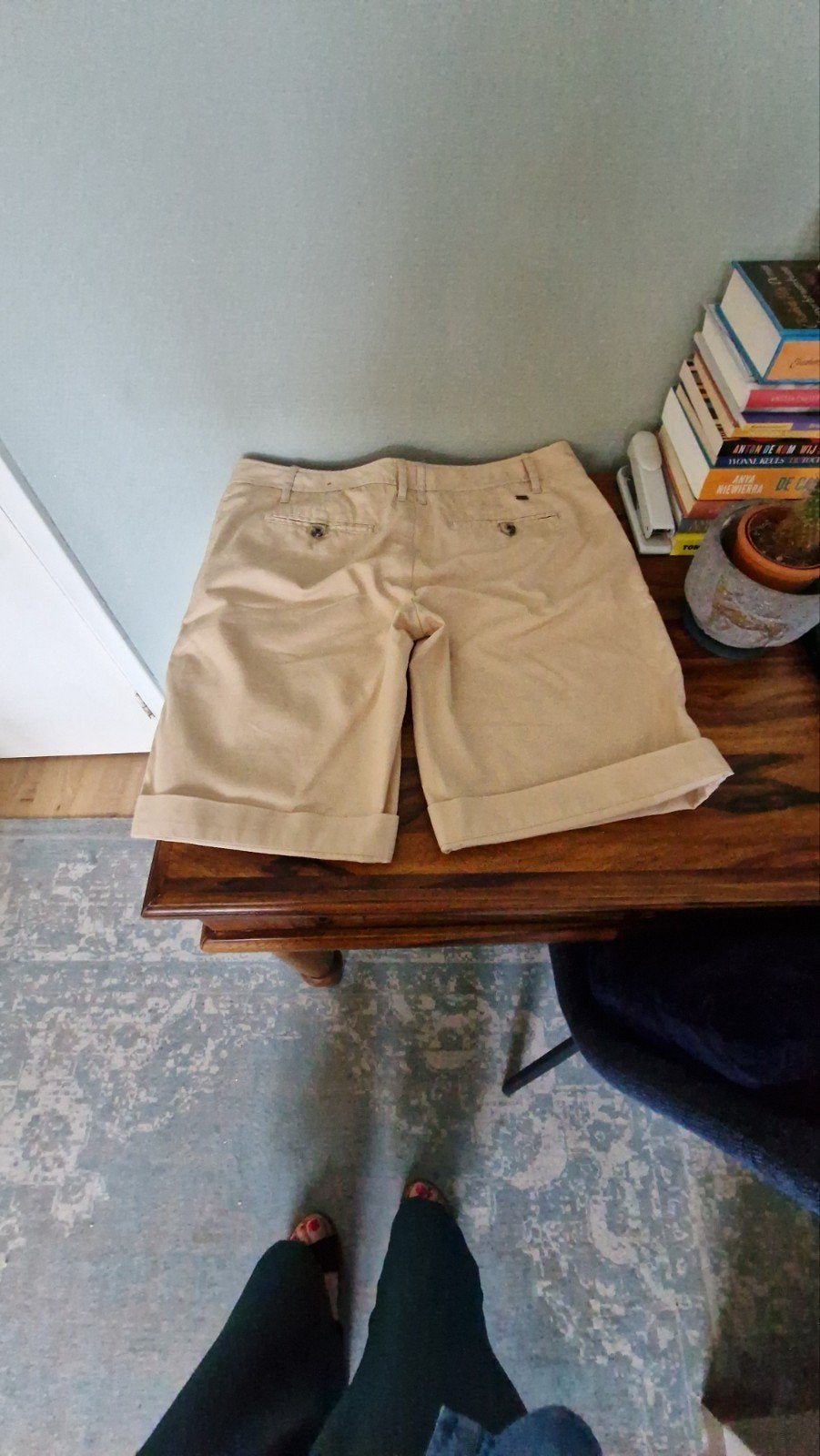 Bermuda dames Tommy Hilfiger Rome maat 6, Beige, Ophalen of Verzenden, Zo goed als nieuw, Maat 36 (S)