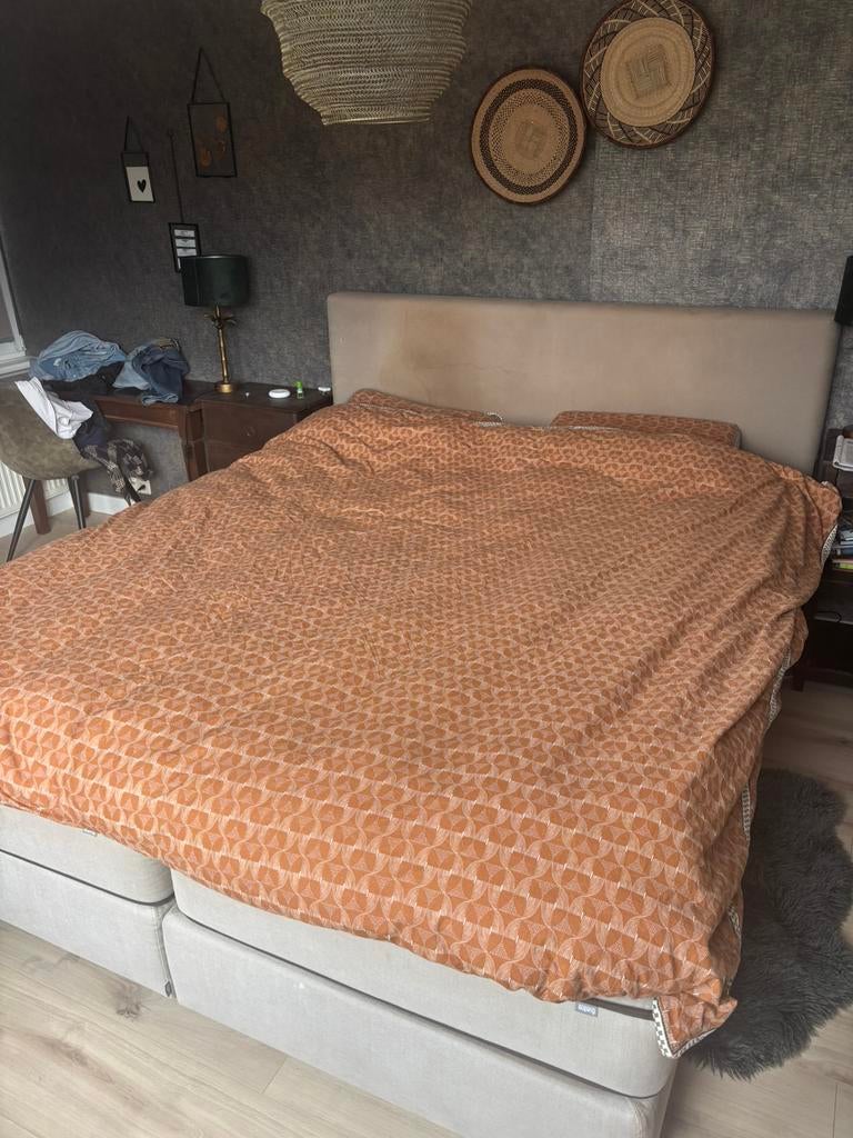 Auping Boxspring 2 personen, Gebruikt, 210 cm, Tweepersoons, Ophalen of Verzenden