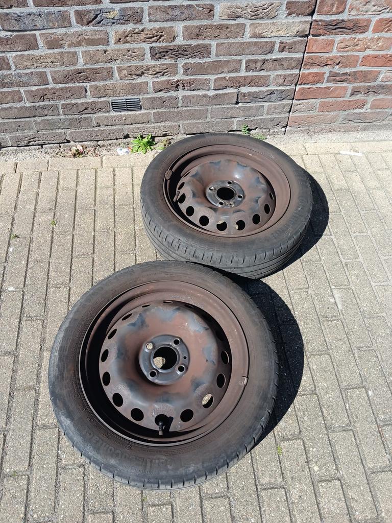 Continental zomerbanden, Auto-onderdelen, Banden en Velgen, Ophalen, Gebruikt, 15 inch, Banden en Velgen