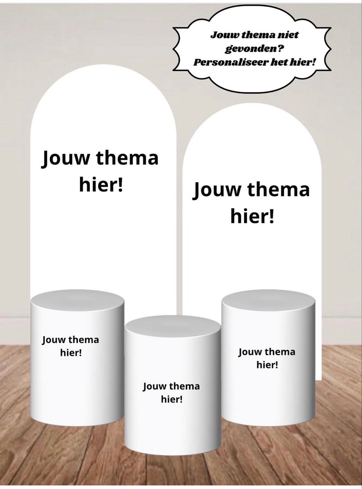 Gepersonaliseerde Backdrop te Huur - Elk Thema Mogelijk, Ophalen of Verzenden, Zo goed als nieuw