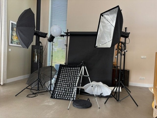 Fotostudio, Audio, Tv en Foto, Fotografie | Fotostudio en Toebehoren, Zo goed als nieuw, Complete fotostudio, Overige merken, Inclusief lampen