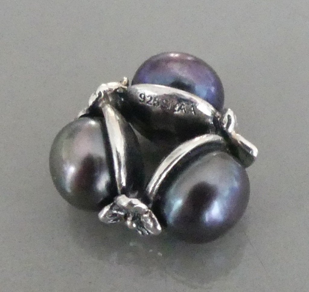 Trollbeads DRIEVOUDIGE PAREL, ZWART, Gebruikt, -, Verzenden, -