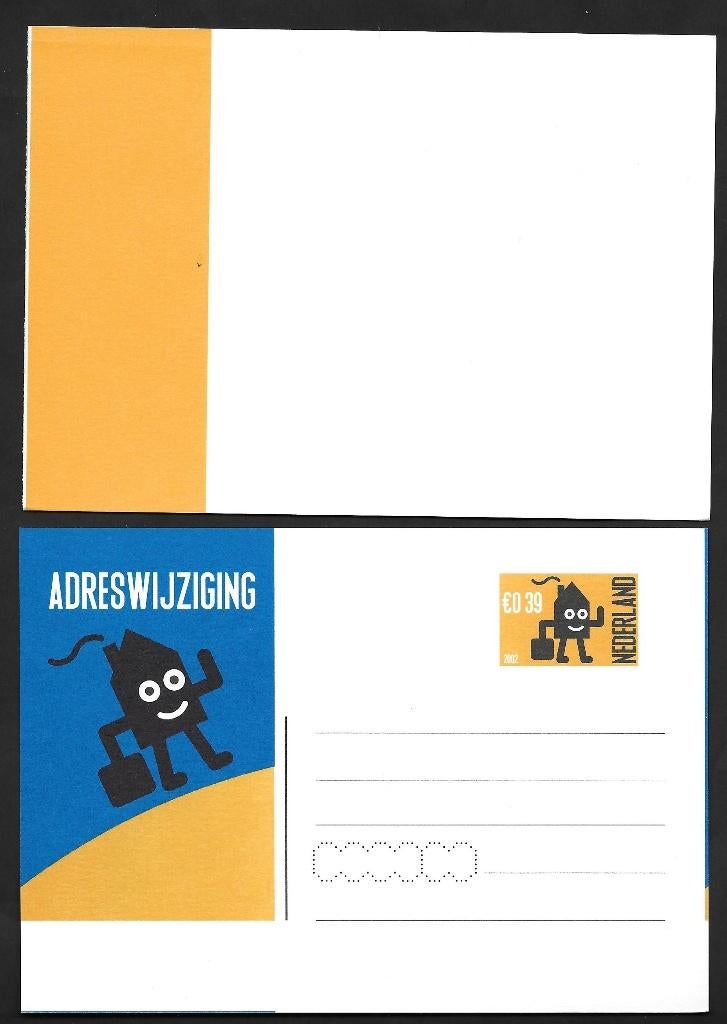 Adreswijziging 74, A6 zonder laserbedrukking. Lees Info., Postzegels en Munten, Ophalen of Verzenden, Briefkaart