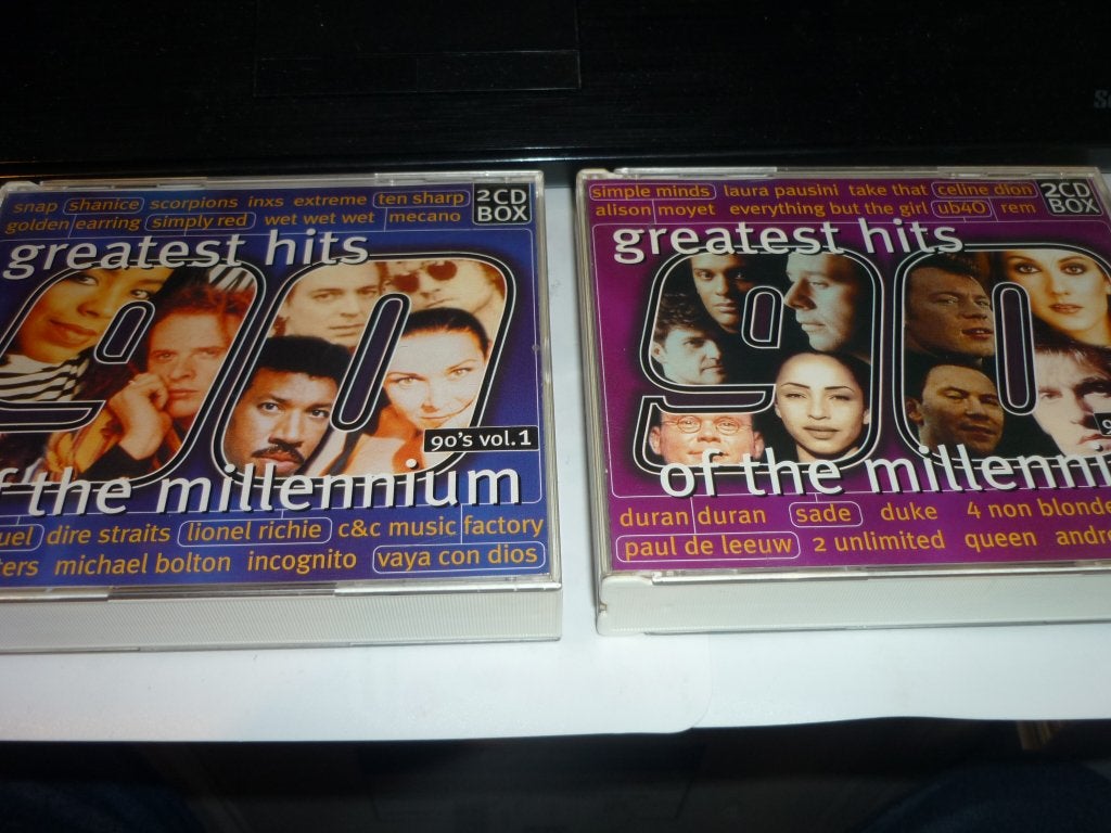 Greatest hits of the millennium box 90's vol 1/2 met 4 cd's, Verzenden, Zo goed als nieuw, Pop