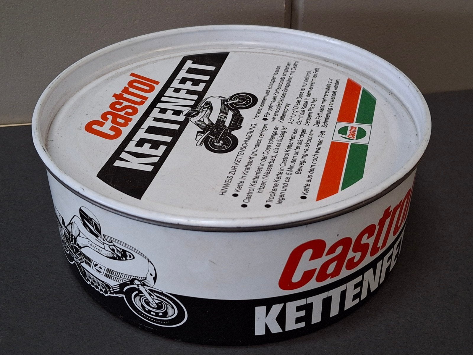 Castrol kettingvet / olieblik met motorfiets, Ophalen of Verzenden, Nieuw