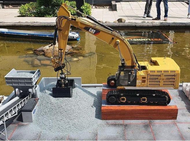 Grote hydraulische RC overslag / knijpbak 1/14, Ophalen of Verzenden, Nieuw, Schaal 1:14, Onderdeel