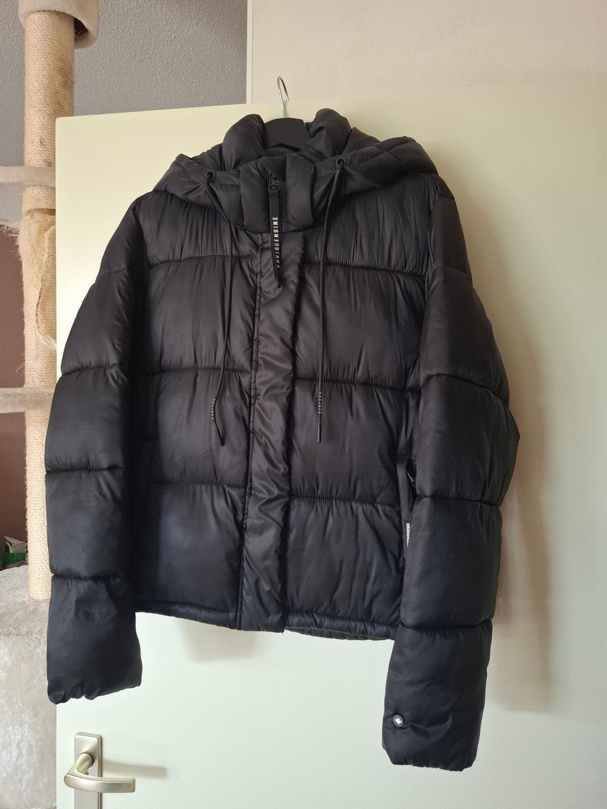 Zwarte Khujo winterjas maat L, Zwart, Maat 42/44 (L), Khujo, Ophalen of Verzenden