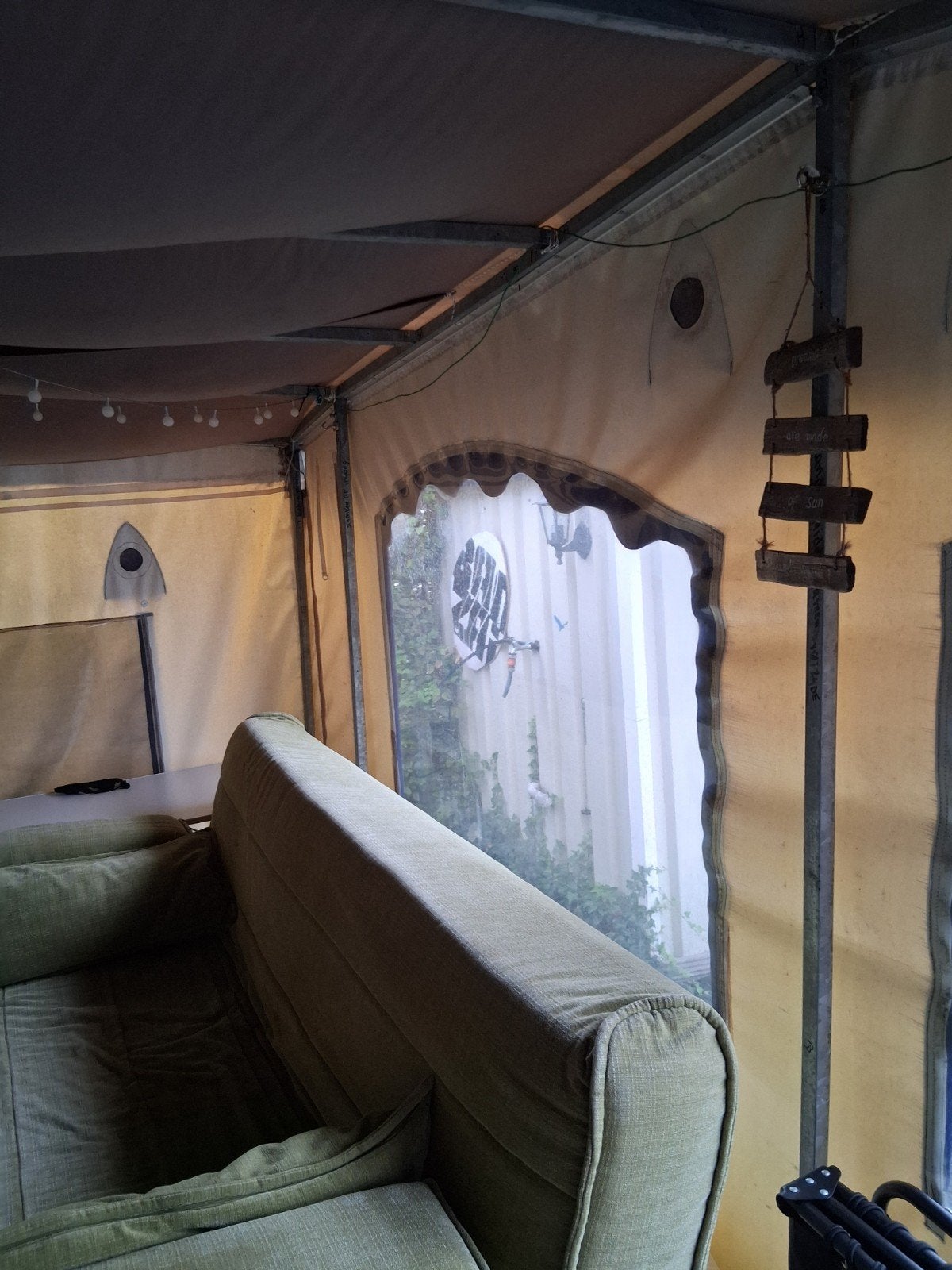 wintervaste voortent stacaravan, Caravans en Kamperen, Particulier, 500 - 750 kg, Rondzit