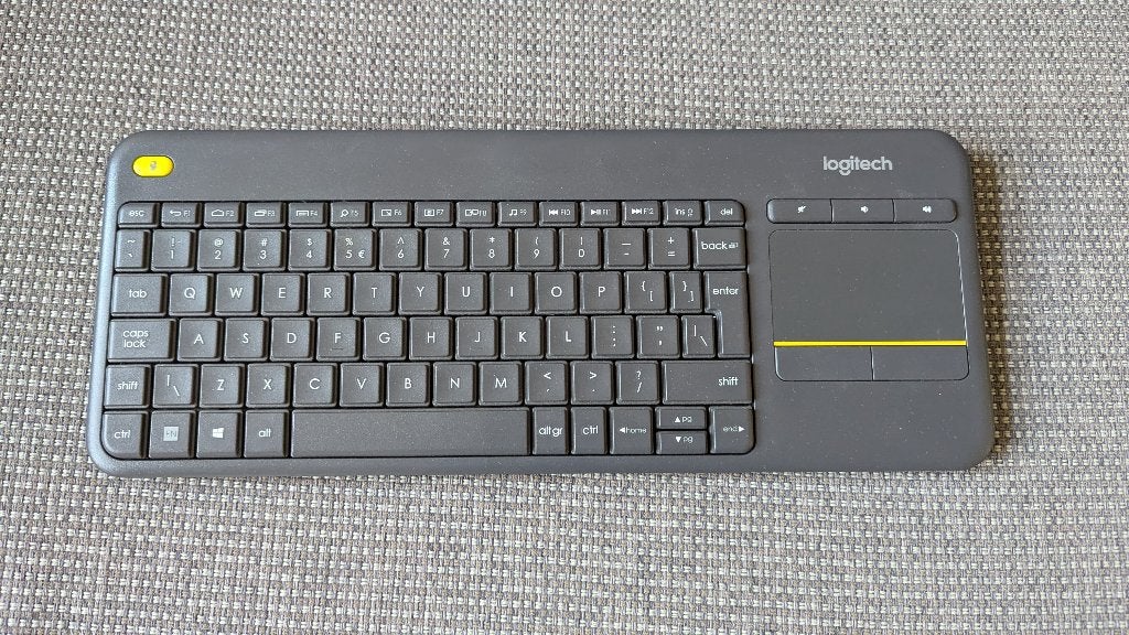 Logitech K400 plus draadloos toetsenbord, Draadloze ontvanger, Ophalen of Verzenden, Draadloos, Qwerty