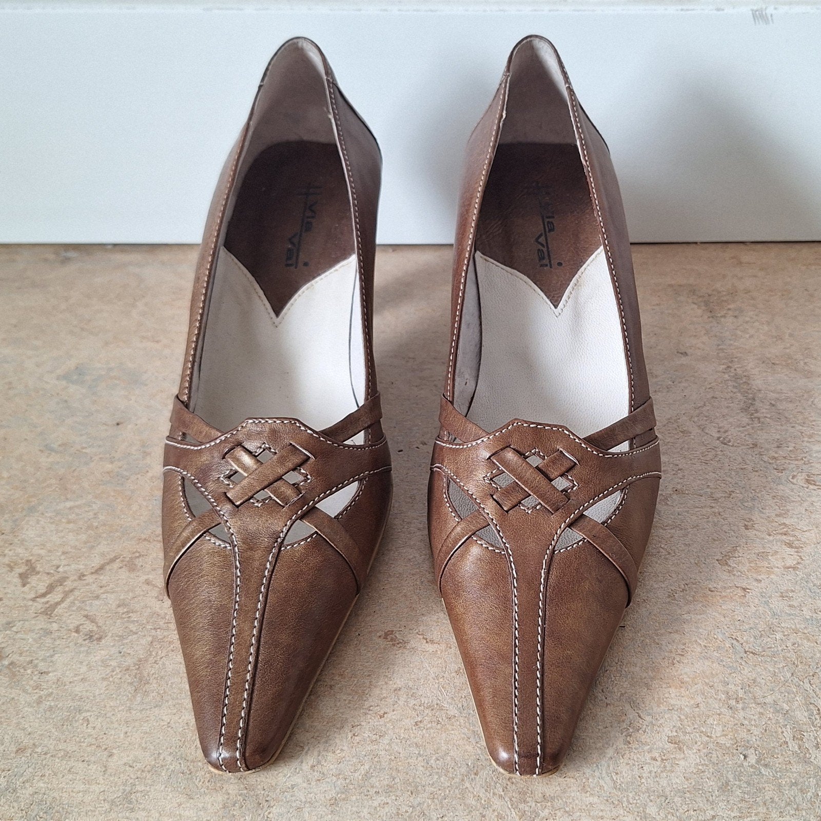 Via Vai pumps bruin maat 38, Via Vai, Pumps, Bruin, Ophalen of Verzenden