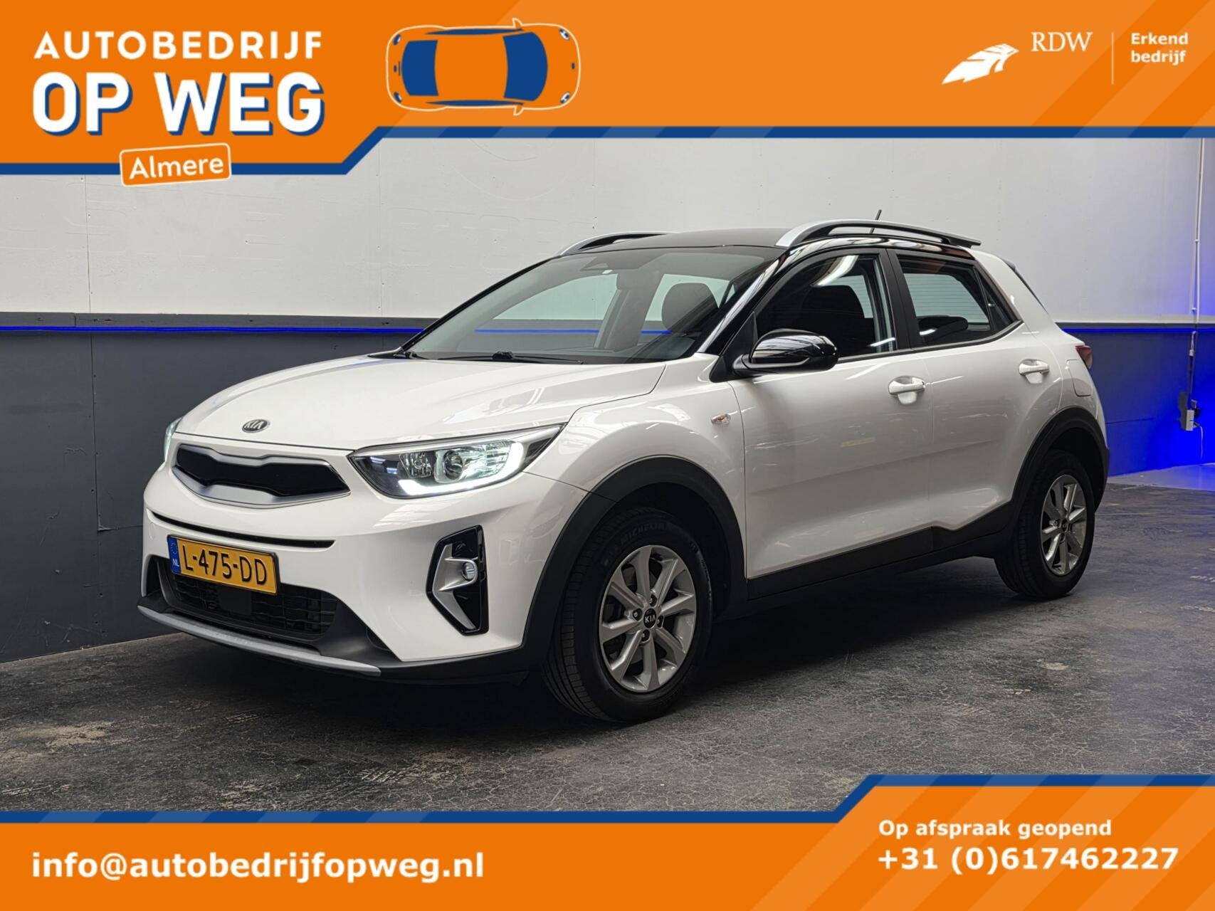 Kia Stonic 1.0 T-GDi MHEV DynamicLine | CarPlay | Camera | C, Auto's, Kia, Voorwielaandrijving, Gebruikt, Euro 6, Leder en Stof