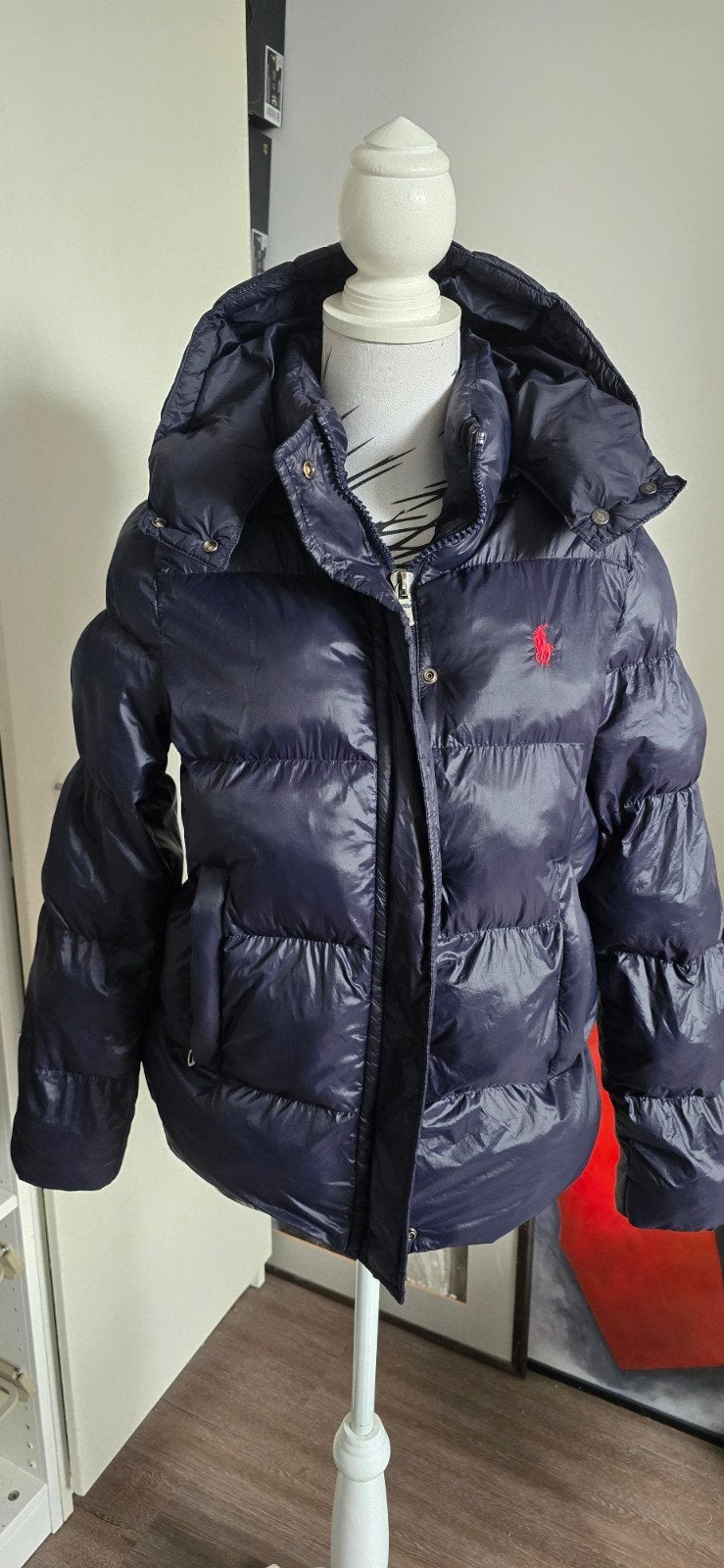 Ralph Lauren winterjas maat S, marineblauw, unisex, Kleding | Dames, Polo Ralph Lauren, Blauw, Ophalen of Verzenden, Zo goed als nieuw