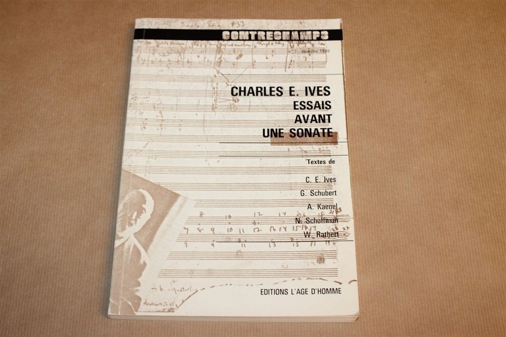 Charles E. Ives Essais avant une sonate — Contrechamps 7, Ophalen of Verzenden, Gelezen, Artiest