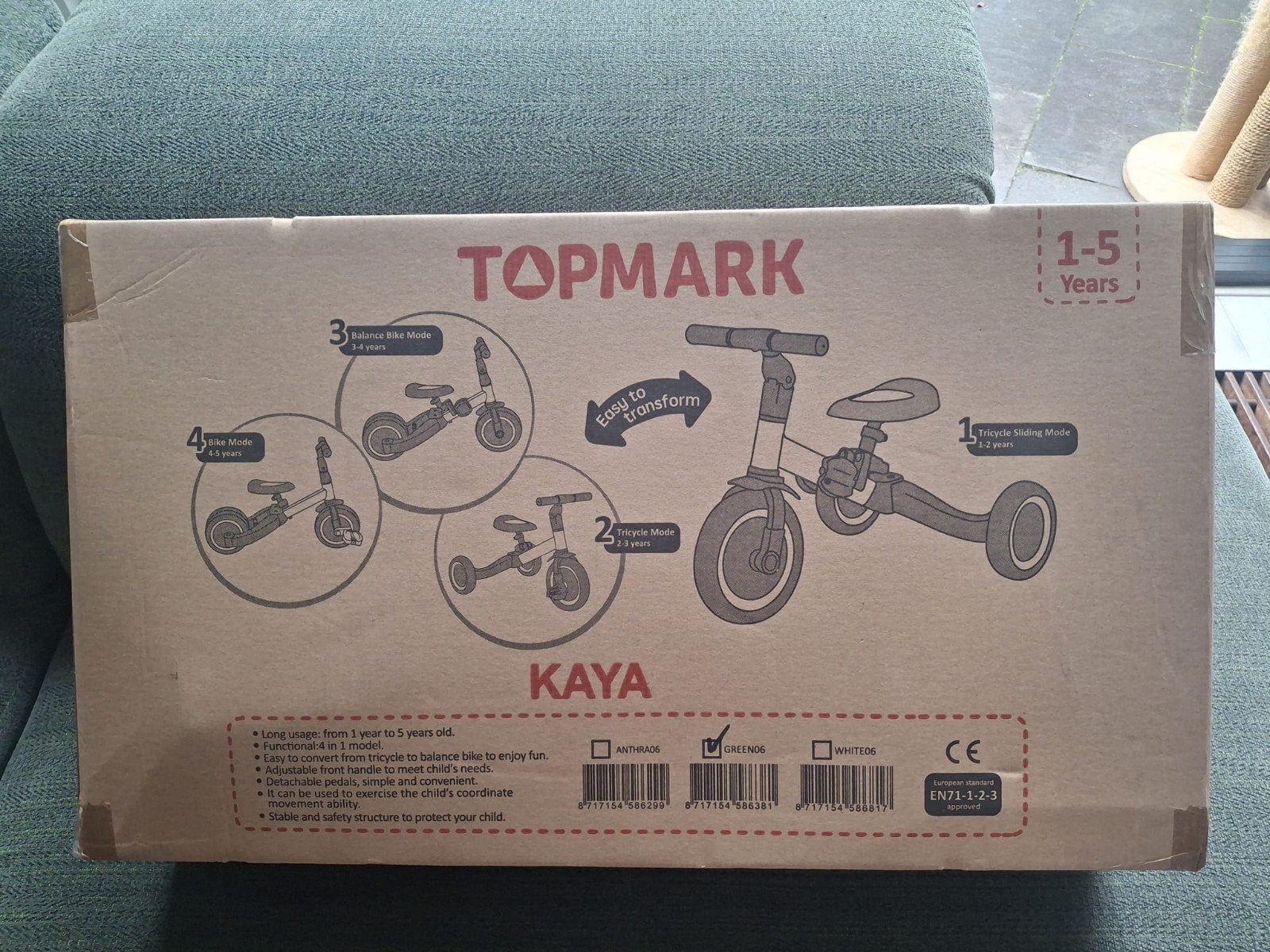Topmark Kaya 4-in-1 Loopfiets - Nieuw in doos, Ophalen of Verzenden, Nieuw, Loopfiets