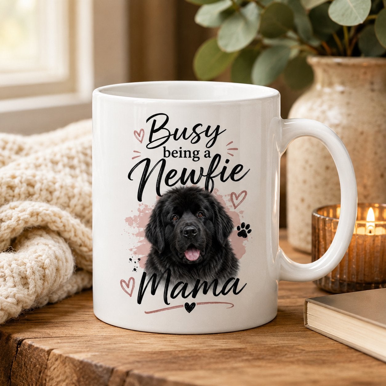 Busy being a Newfie Mama - Mok Newfoundlander, Verzenden, Nieuw