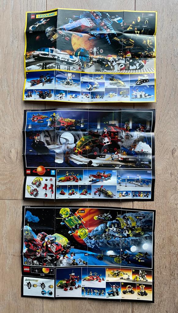 Diverse Space LEGO foldertjes / mini posters, Ophalen of Verzenden, Zo goed als nieuw, Lego, Space