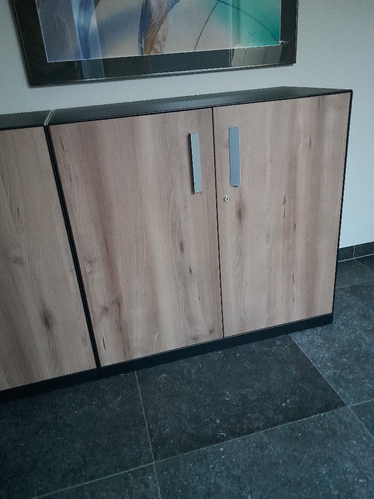 Lage Metalen Archiefkast Draaideur (2 stuks), 50 tot 100 cm, Zo goed als nieuw, Minder dan 100 cm, Meerdere deuren