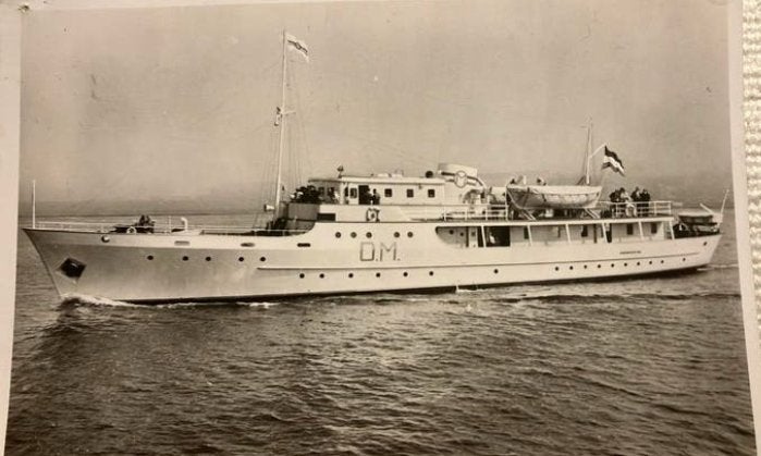 Vandersteng 1947 contactvaartuig Ned staat Wilton Fijenoord, Ophalen of Verzenden, Zo goed als nieuw, Kaart, Foto of Prent
