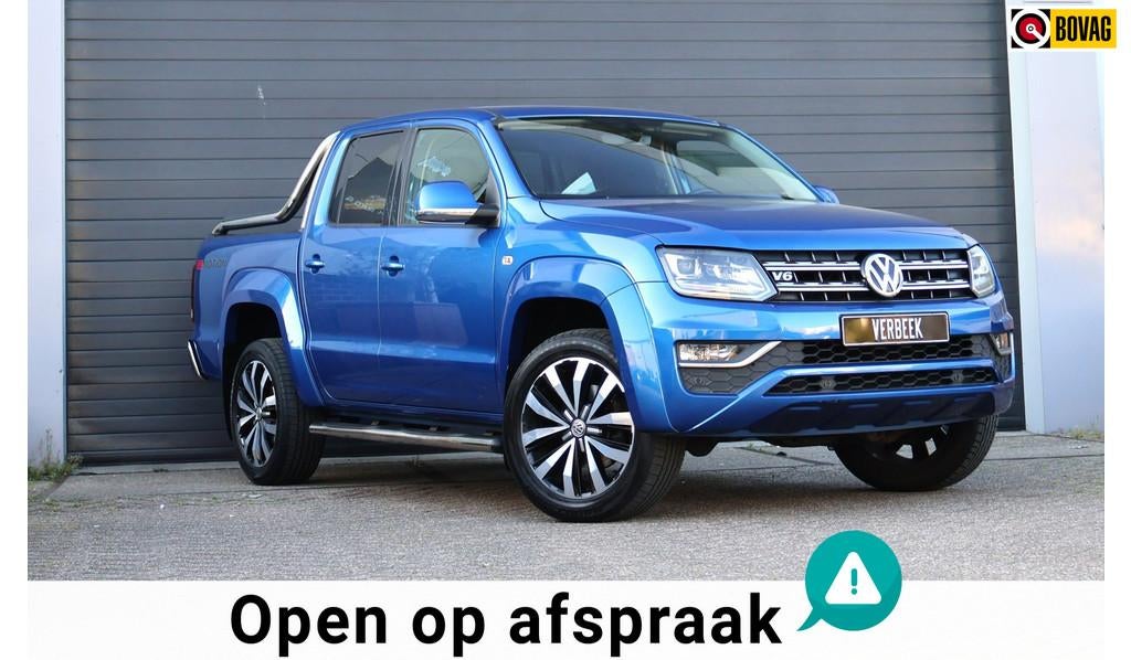 Volkswagen Amarok 3.0 TDI 4Motion Plus Cab Highline Luxe/Cam, Gebruikt, Zwart, Blauw, Bedrijf