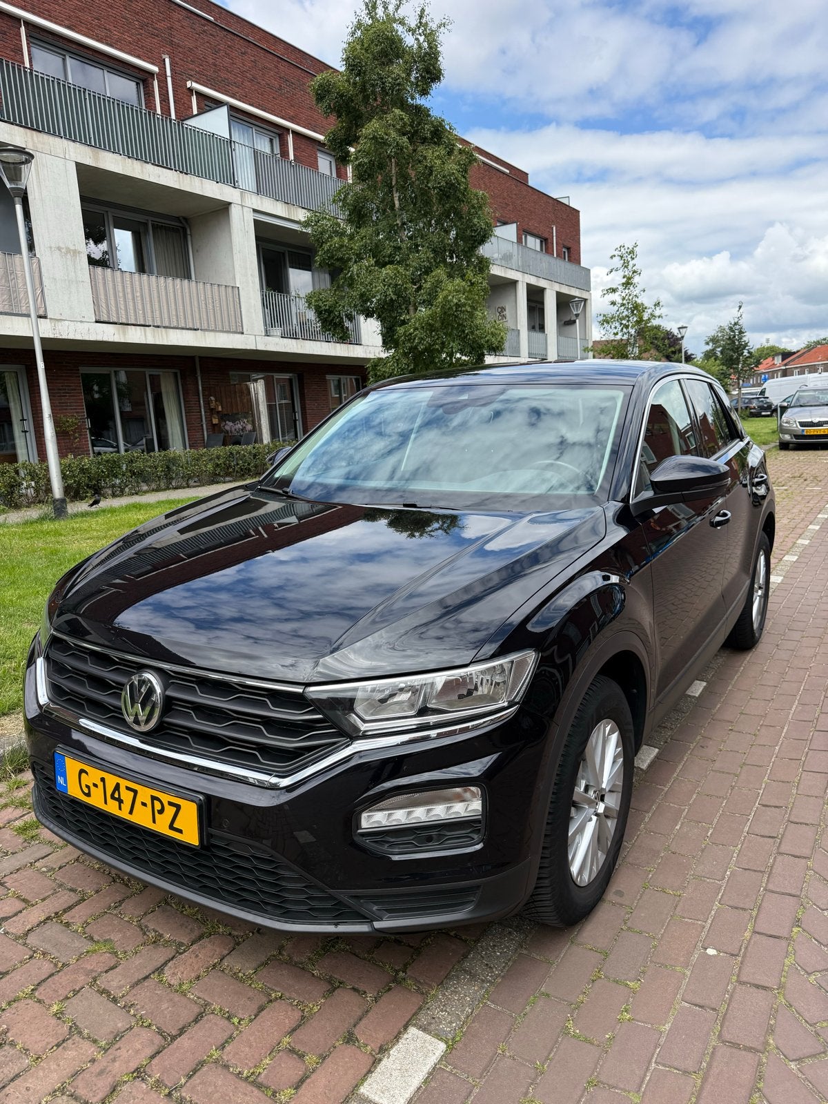 Volkswagen T-Roc 1.0 TSI 115pk 2019 Zwart, Auto's, Overige bekleding, Zwart, Particulier, 3 cilinders