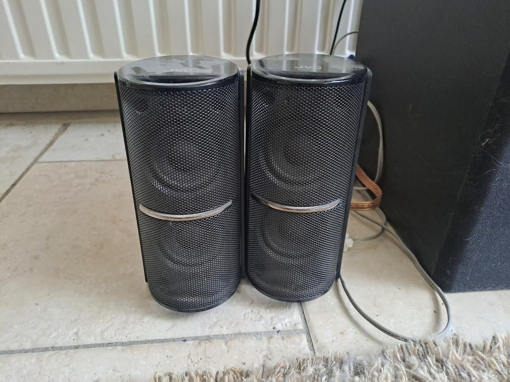 Hifi set JVC NX-F4B, Ophalen of Verzenden, Minder dan 60 watt, Front, Rear of Stereo speakers, JVC