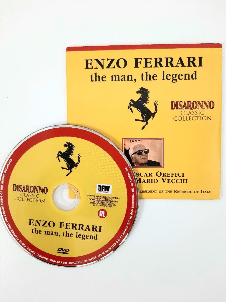 DVD Enzo Ferrari zgan, Alle leeftijden, Ophalen of Verzenden, Gebruikt