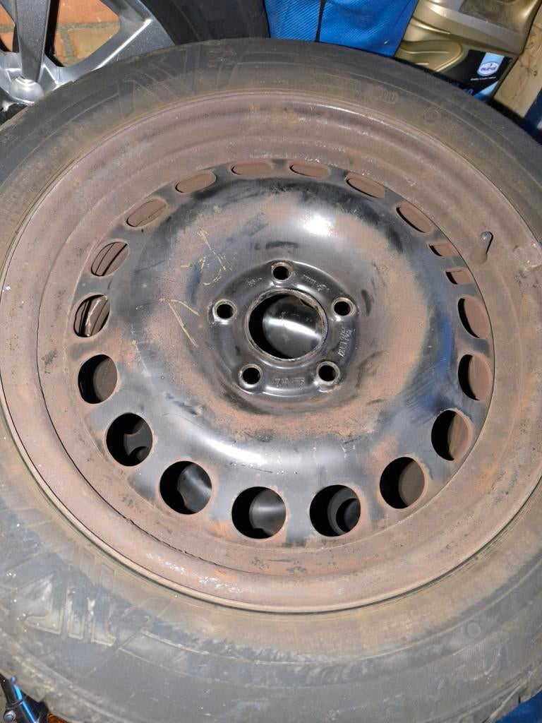 16 inch stalen velgen met winterbanden Opel Zafira C, Ophalen of Verzenden, Gebruikt