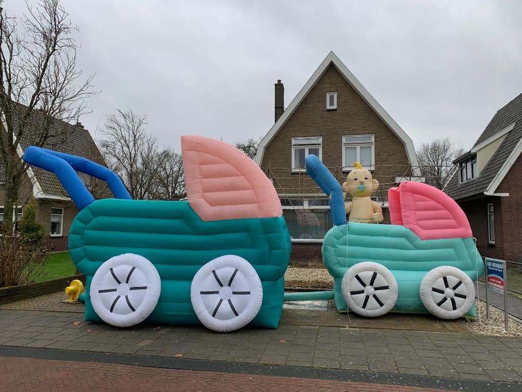 baby op komst ? reserveer 1 van onze leuke opblaas artikelen, Ophalen, Nieuw, Geboorte of Huwelijk