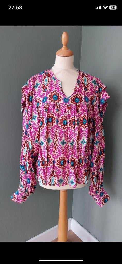 Lonneke Nooteboom Blouse - Maat S/M, Kleding | Dames, Ophalen of Verzenden, Zo goed als nieuw, Maat 36 (S)