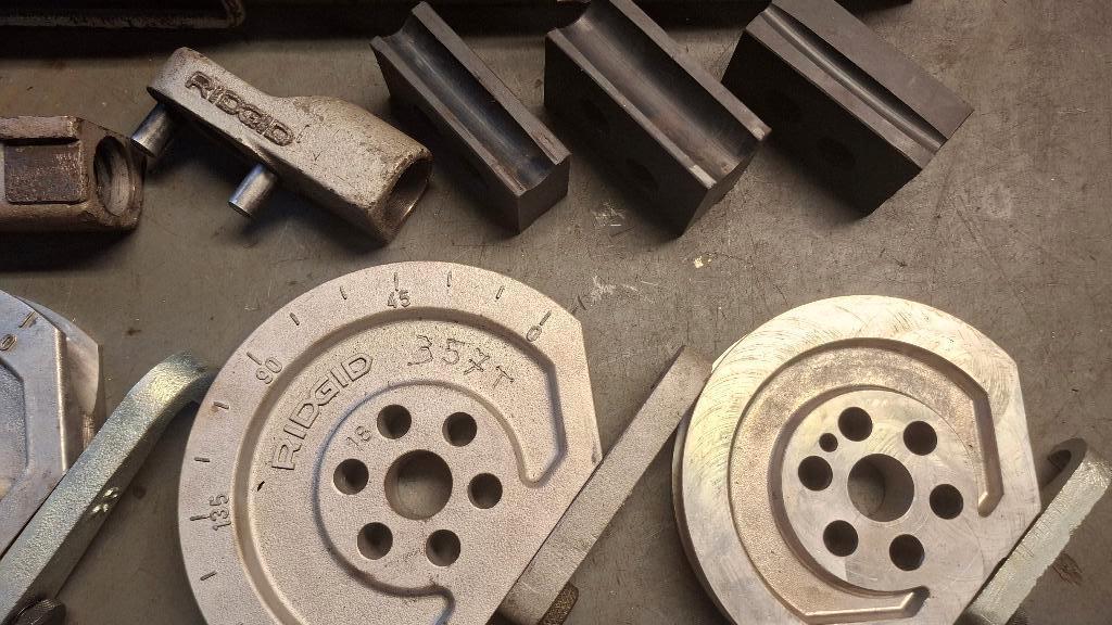 Ridgid 370 pijpenbuig set handbuigtang handtang tang, Auto diversen, Autogereedschap, ., Ophalen of Verzenden, Zo goed als nieuw