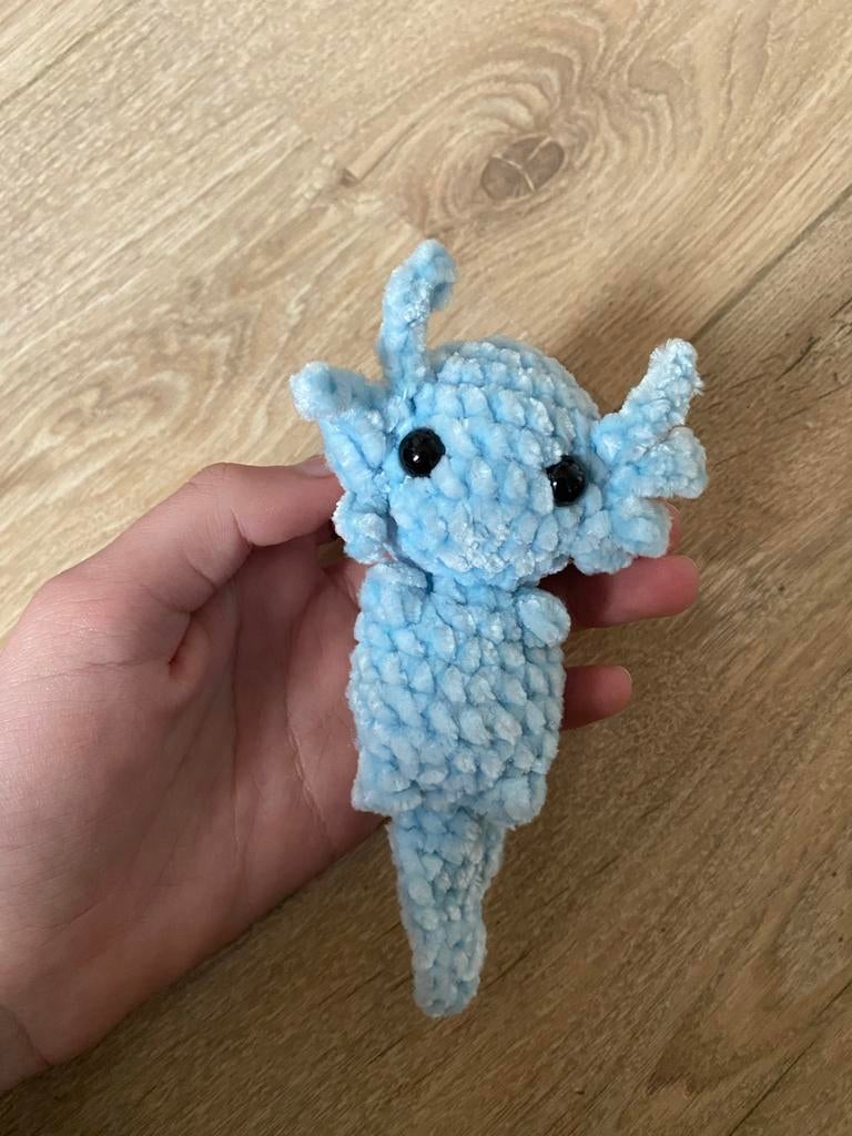 Gehaakte Axolotl Knuffel - Handgemaakt, Ophalen of Verzenden, Nieuw, Haken, Overige typen