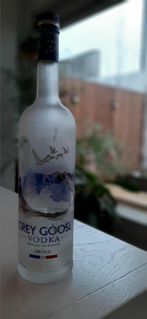 Grey Goose Vodka Fles 1.5L - Decoratief, Huis en Inrichting, Woonaccessoires | Kisten, Gebruikt, Minder dan 50 cm, Minder dan 50 cm