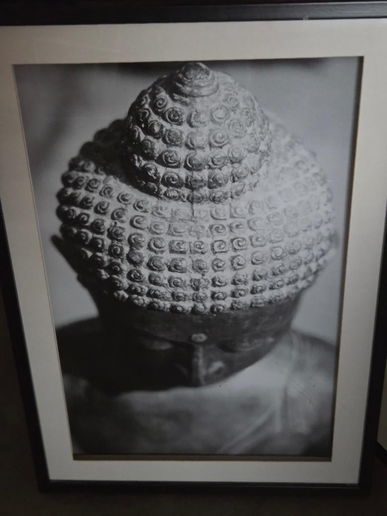 Buddha schilderij met passe-partout, Ophalen, Minder dan 50 cm, 50 tot 75 cm, Zo goed als nieuw