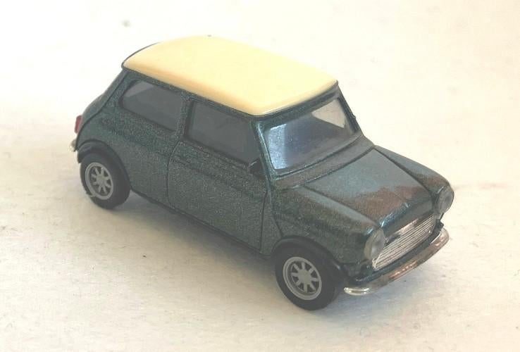 Mini Cooper grijs-wit dak Herpa., Hobby en Vrije tijd, Modelauto's | 1:87, Ophalen of Verzenden, Gebruikt, Auto, Herpa