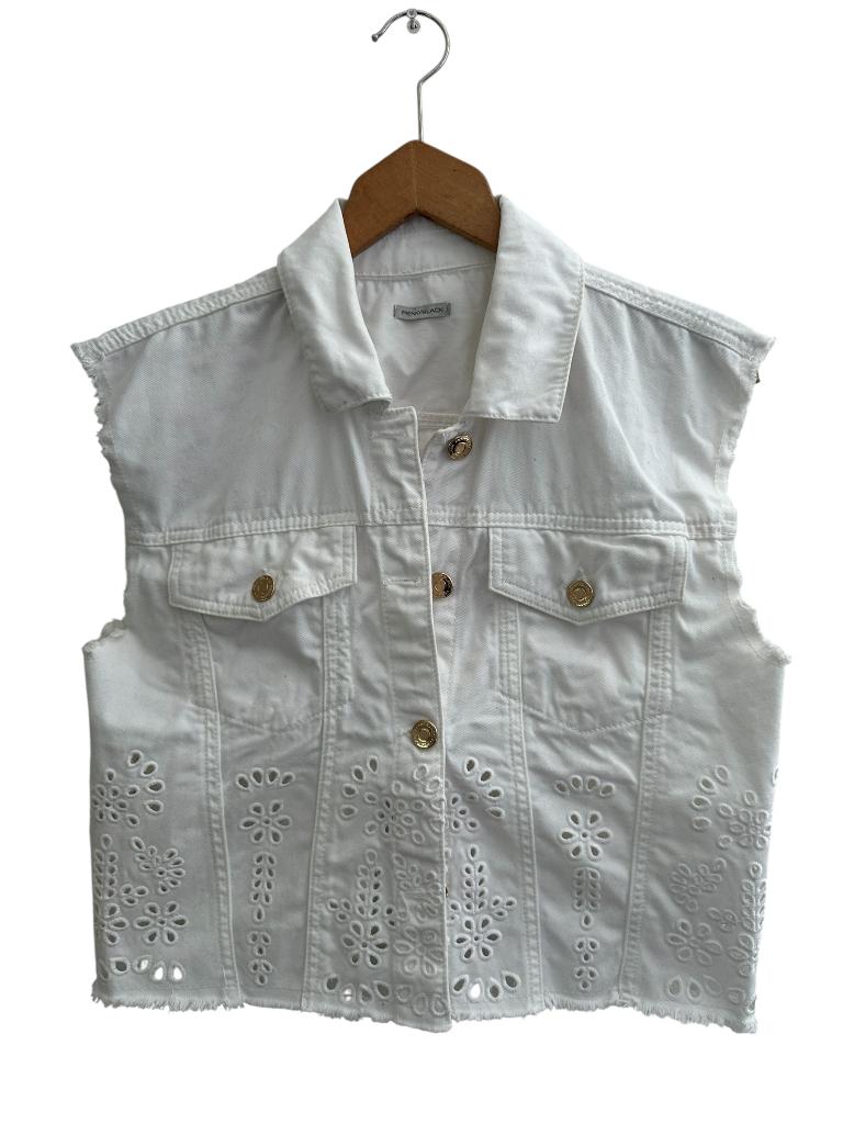 Pennyblack vest S, Kleding | Dames, Truien en Vesten, Zo goed als nieuw, Maat 38/40 (M), Wit, Ophalen of Verzenden