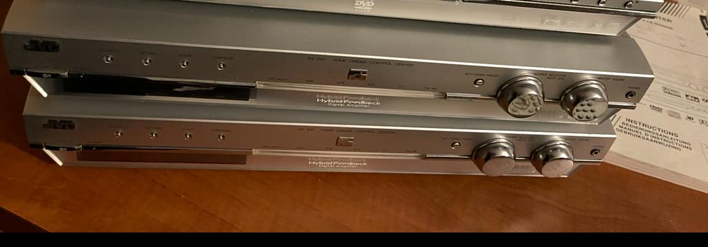 jvc rx-es1sl receiver versterker home cinema center opknap, Audio, Tv en Foto, Home Cinema-sets, JVC, 70 watt of meer, Ophalen of Verzenden