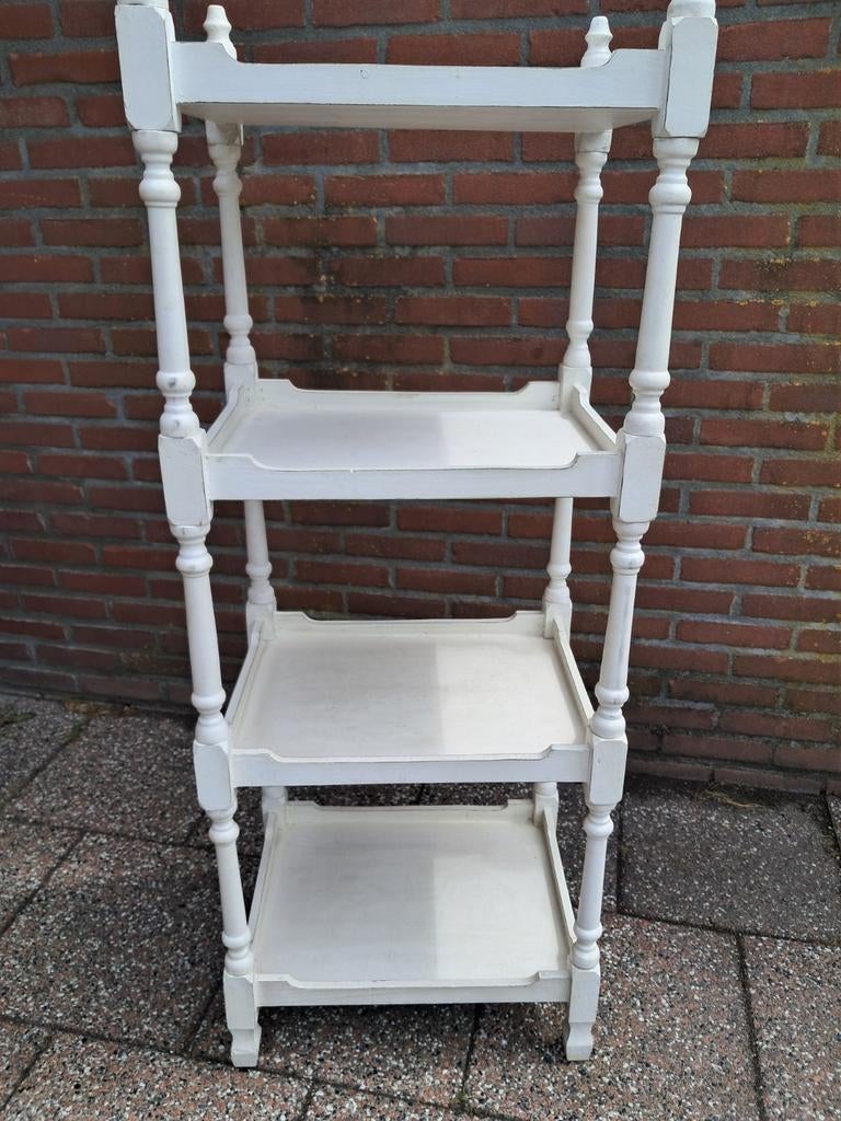 Prachtige witte rek (plantenrek/etagere)., Ophalen of Verzenden